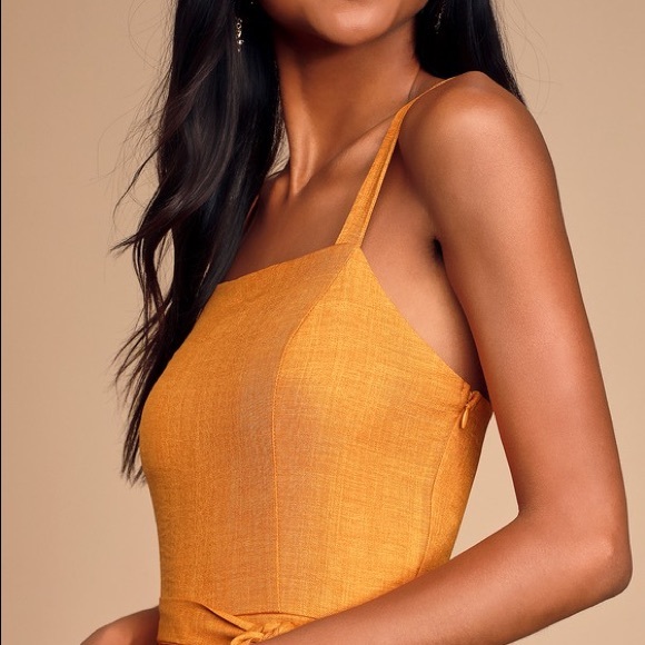 Mustard yellow jumpsuit - Picture 2 of 6